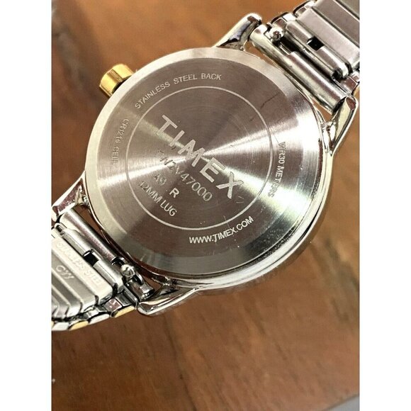 Timex Women's Watch TW2V47000 Indiglo Quartz Two Tone White Dial Expansi… - Picture 6 of 14